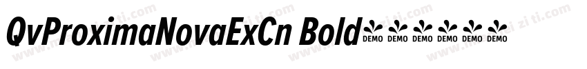 QvProximaNovaExCn Bold字体转换
